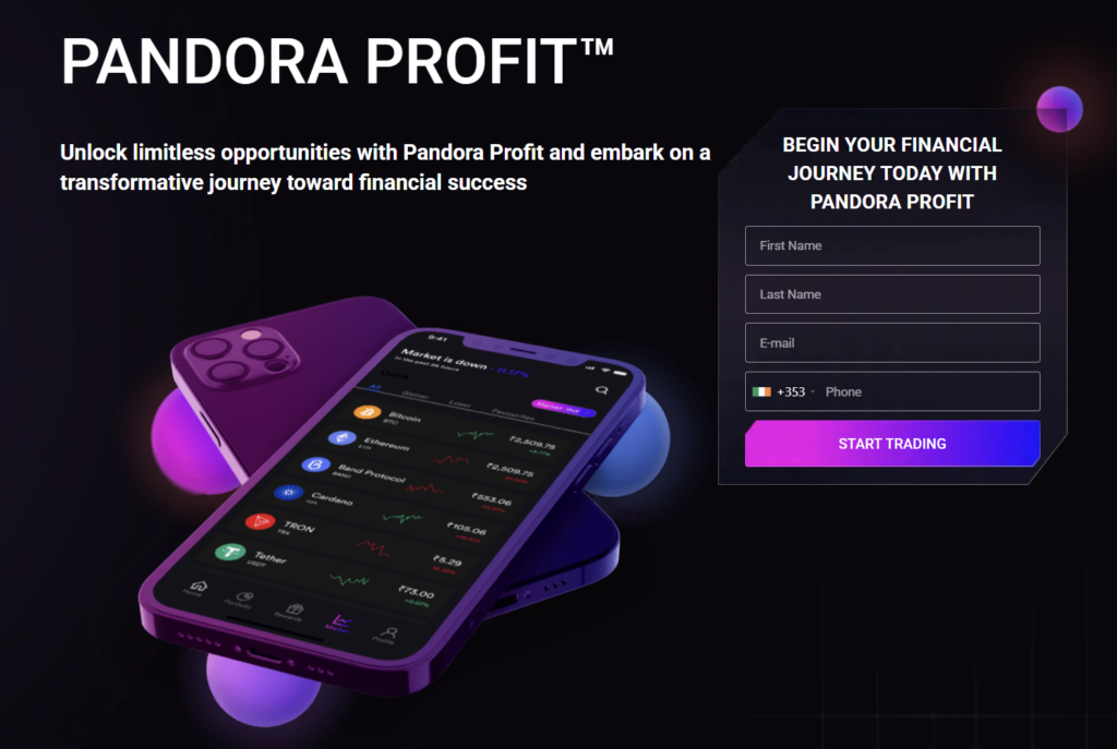 Pandora Profit website